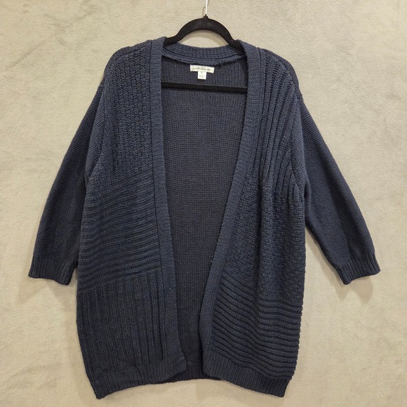 Uniform John Paul Richard Sweaters - John Paul Richard Open Front Cardigan Womens Size XLarge Blue Comfy Casual Warm